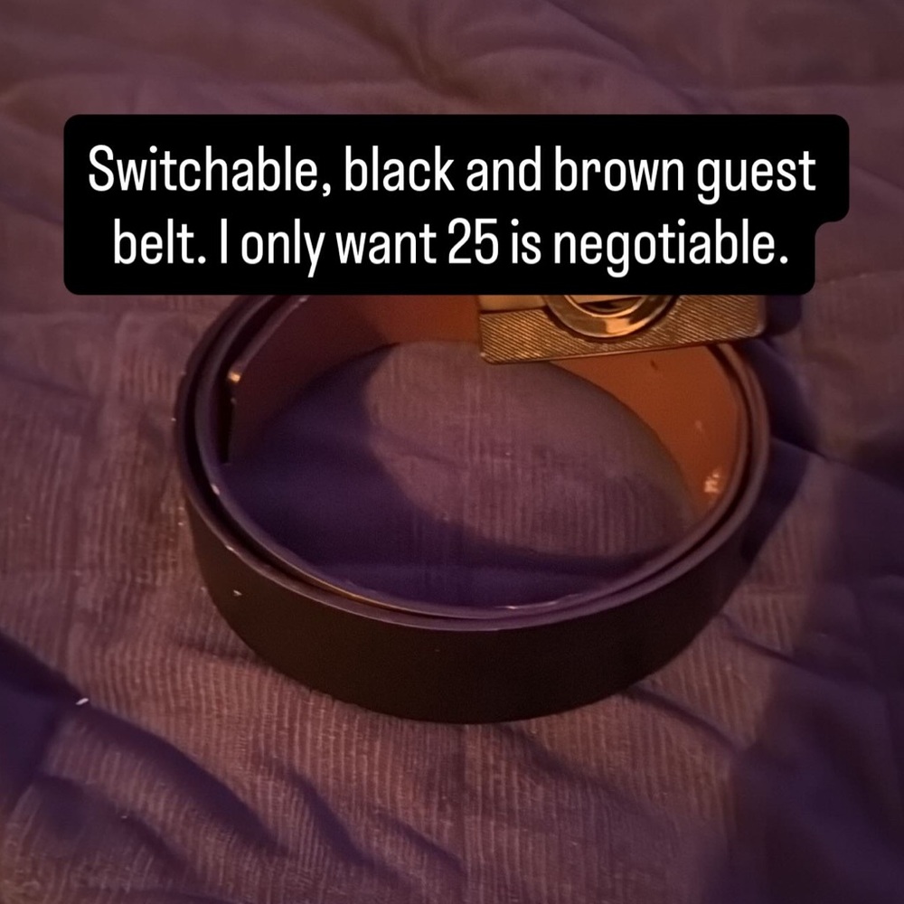 Black and Brown Men's Belt